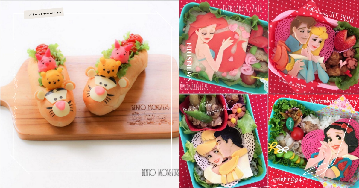 迪士尼餐點大集合！料理控必追蹤7位廚藝達人媽媽，每一道菜都逼真可愛又精緻 迪士尼、手作便當、母親節、媽媽妞、育兒教養