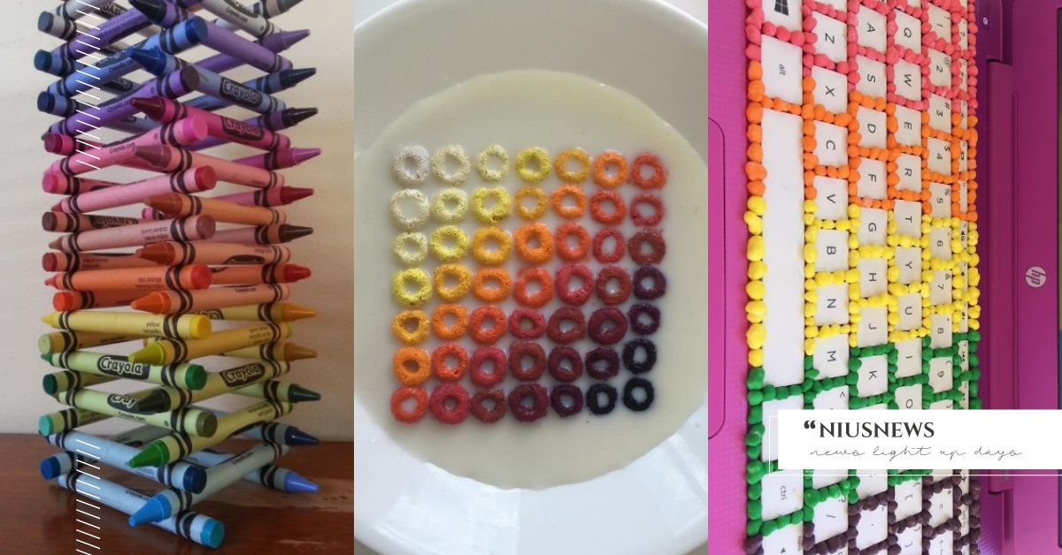 強迫症患者一定愛的彩色藝術！看起來充滿魔性的IG帳號 Adam Hillman、彩色、排列、強迫症患者、繽紛