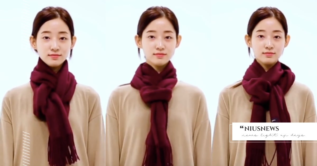 超簡單！5種韓妞圍巾圍法大公開，顯瘦又保暖！ 圍巾、直立式、韓妞、領帶式、圍法