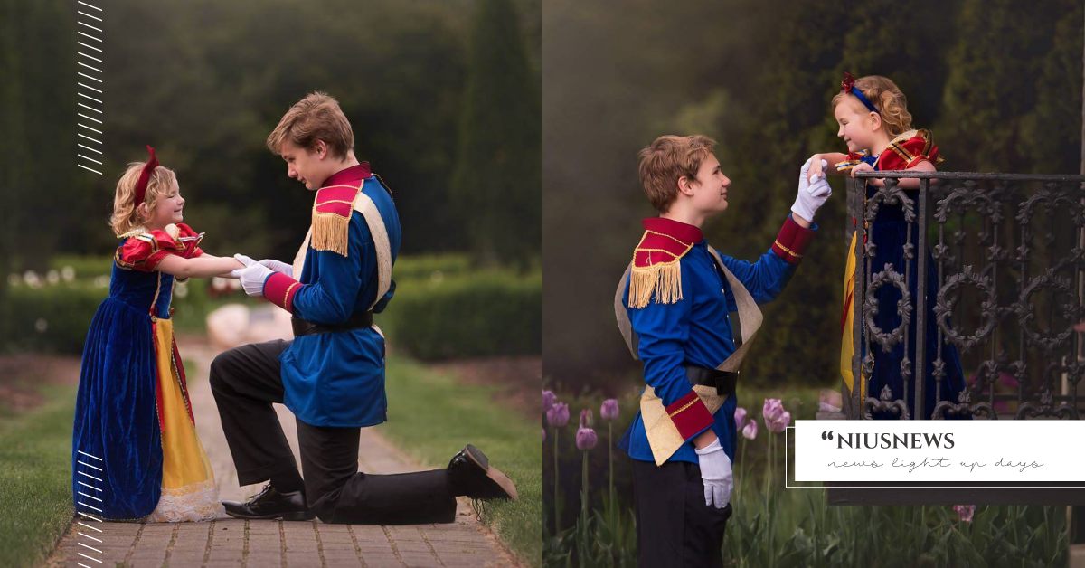 就讓哥哥當你的白馬王子吧！憂鬱症哥哥和5歲妹妹的超夢幻迪士尼沙龍照 憂鬱症、哥哥、兄妹、迪士尼、沙龍、生日禮物、溫馨、白馬王子、白雪公主、感動、小朋友、迪士尼公主、藝術