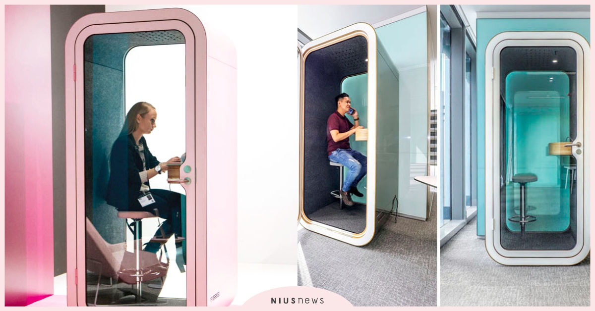 上班族都需要的萬應室！吵雜辦公室中絕不受到干擾的寧靜「電話亭」 辦公室、電話亭、獨立空間、Samu Hällfors、Vesa-Matti Marjamäki、芬蘭