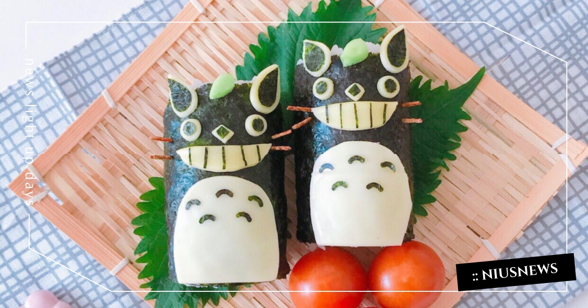 捲捲捲就完成！吉卜力菜單「龍貓海苔捲」食譜來啦，把喜歡的食材通通捲進去 日本文化、日本流行、觀光、日本飲食