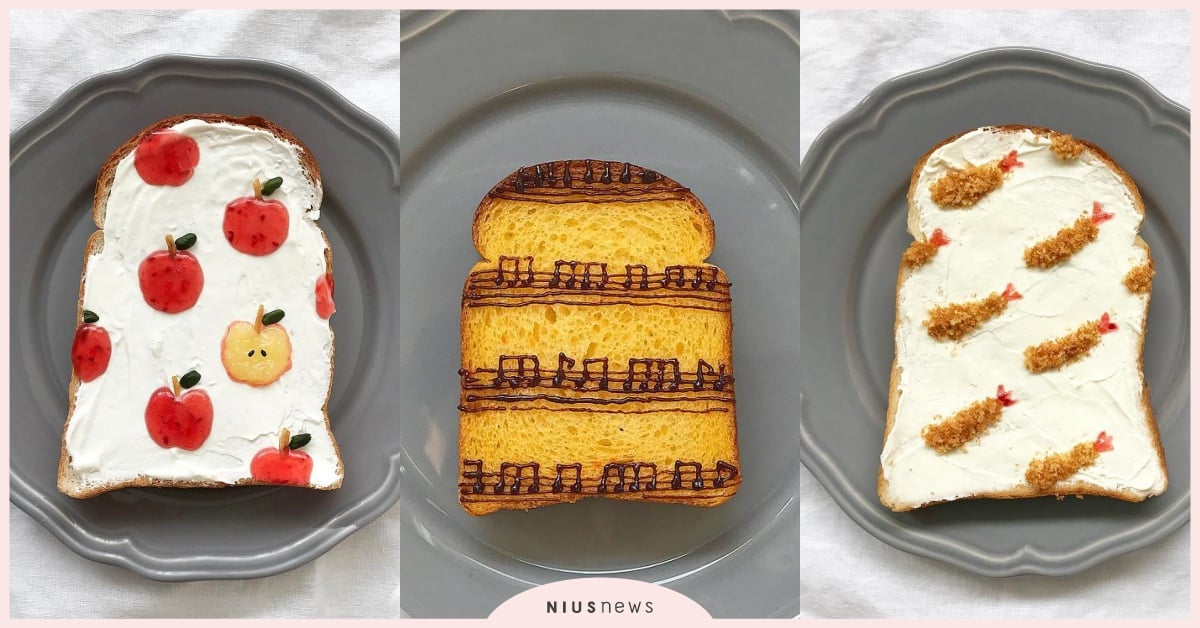 迷你樂譜吐司萌翻天！日本媽媽巧手創作花樣吐司，讓人每天都好期待早餐 吐司、食物、藝術、日本、森映子