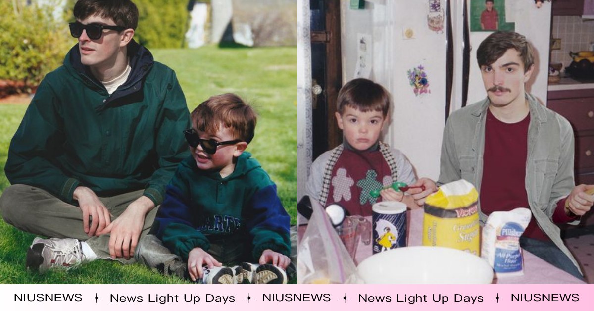 P圖神人「穿越時空」 與15年前的自己合照？看似單純父子照其實有玄機 Conor Nickerson、修圖、P圖、Childhood、攝影師、照片、小時候、大人、溫馨、發人深省