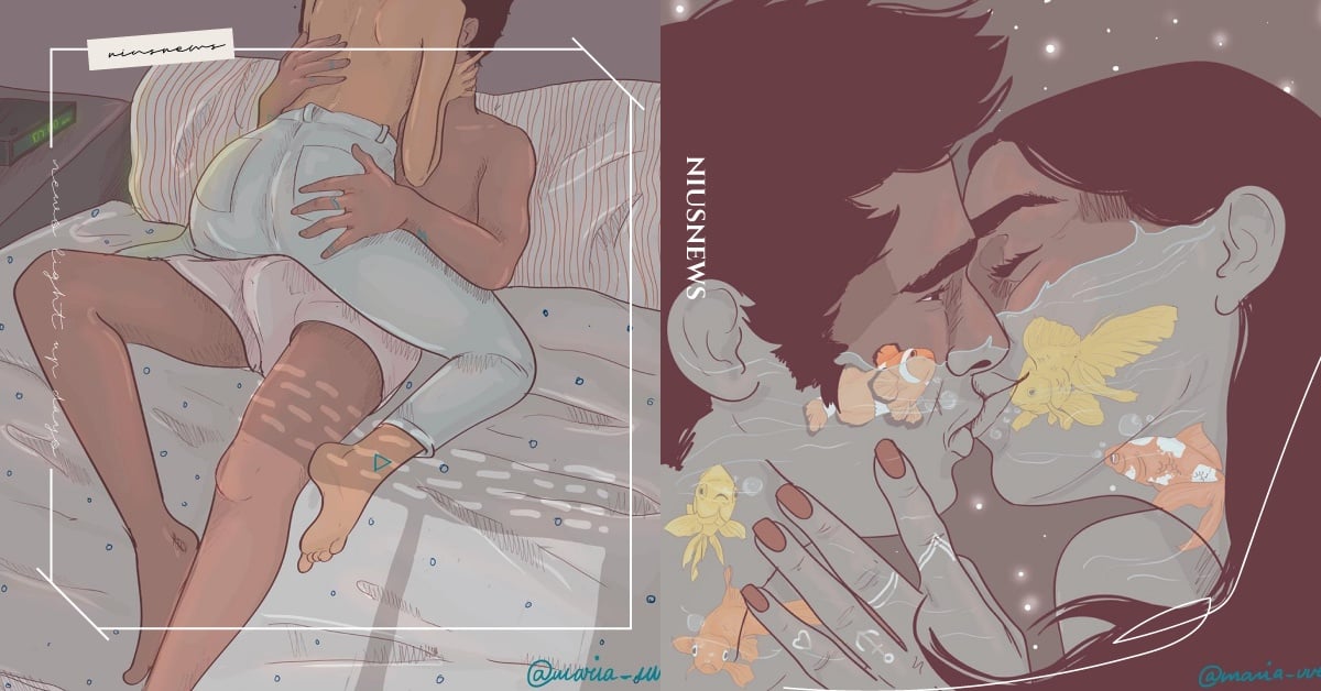 這是屬於我們的私密情事！熱切渴望彼此的2D情侶日常 插畫、情侶、情色、情慾、插畫家、私密、情事、感情、戀愛、MariaUve、maria_uve_