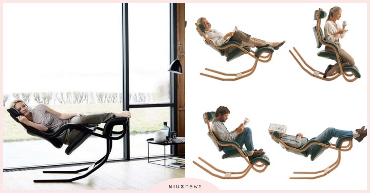 舒服到失去重心也不怕！創意設計家具椅讓你一物多用好收納 創意、設計、家具、椅子、收納、實用、女生寓所、Hybrid Chair、Gravity balans、Chaise Triplette