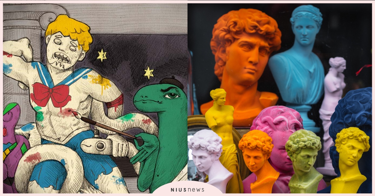 你知道嗎？其實古希臘雕像大多是有上色的喔 冷知識、 美學、 白色、 藝術