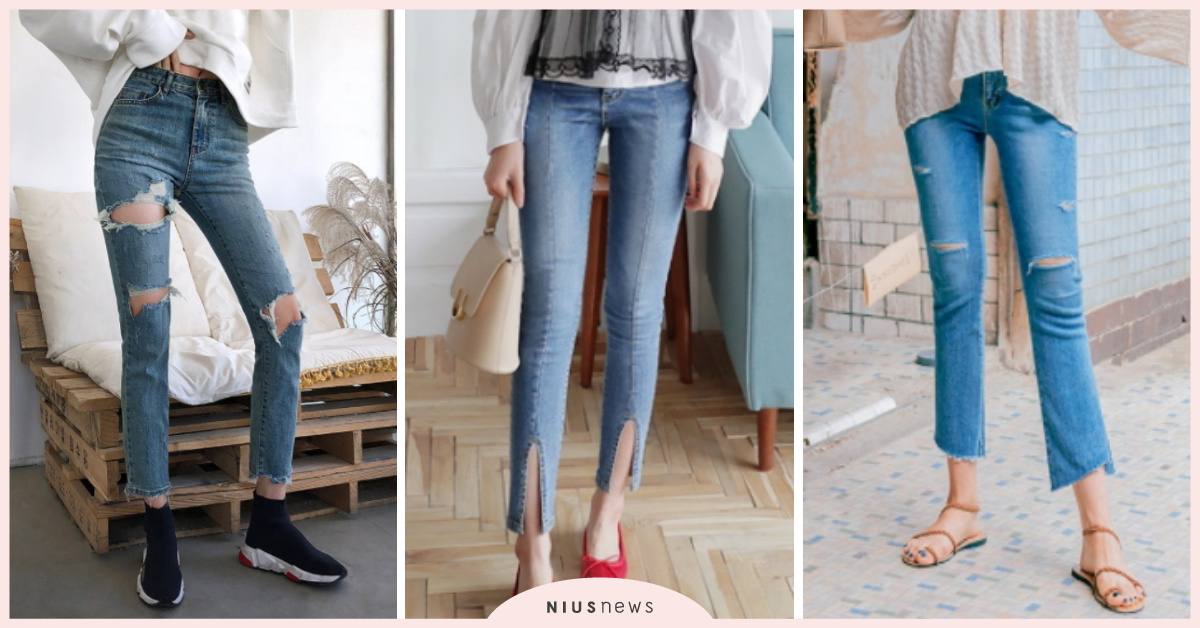 牛仔褲破這裡腿變細！想要修飾「大腿粗、小腿壯」的挑褲小撇步！ 牛仔褲、破褲、瘦大腿、小腿粗