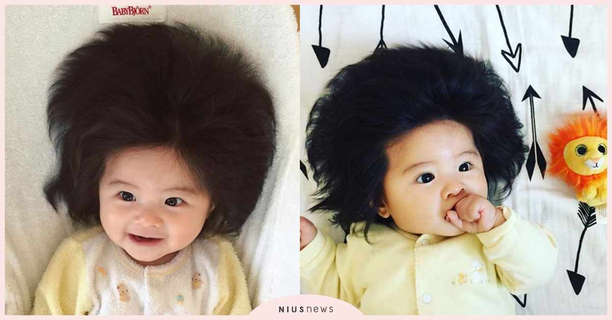 這髮量連成人都輸了！7月大女嬰「天然炸毛」萌樣讓粉絲直呼太療癒 日本、IG、女嬰、髮量、babychanco