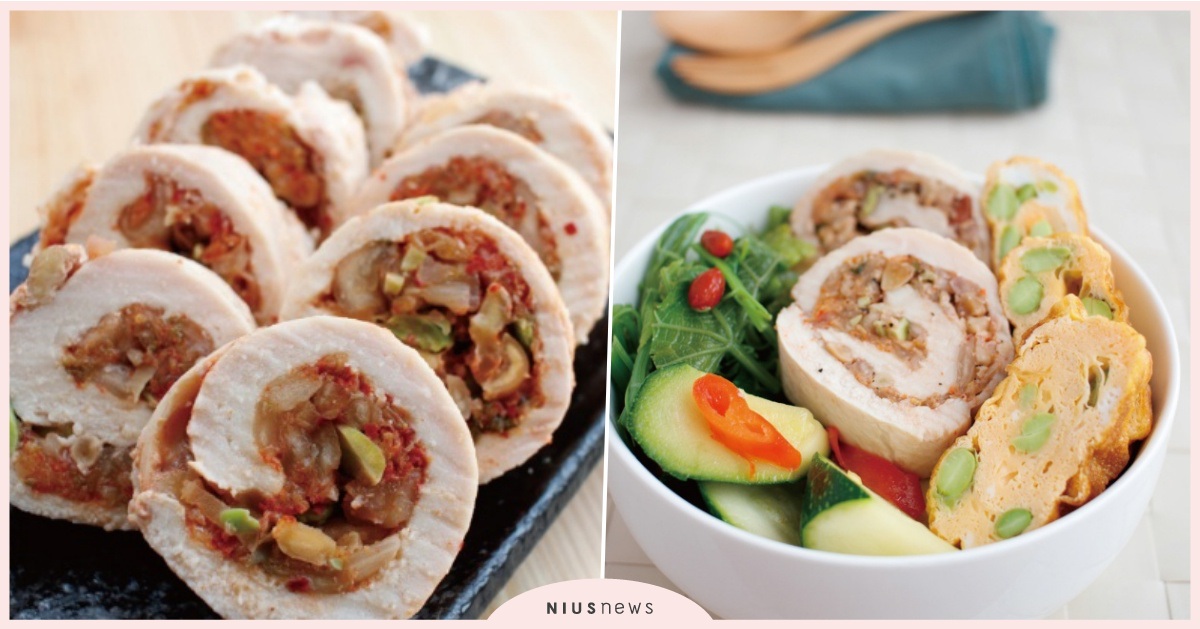 材料只要3種！便當菜「泡菜堅果雞胸肉捲」食譜+1，捲一捲烤一烤就完成 便當料理、瘦身料理、、讀讀書