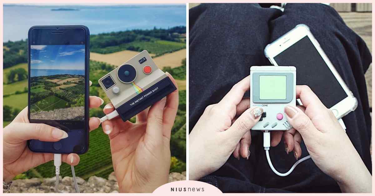 拍立得也能幫手機充電？！視覺感超衝突的「行動電源」趣味合輯 行動電源、拍立得、化妝品、包包、Game boy、有趣、充電