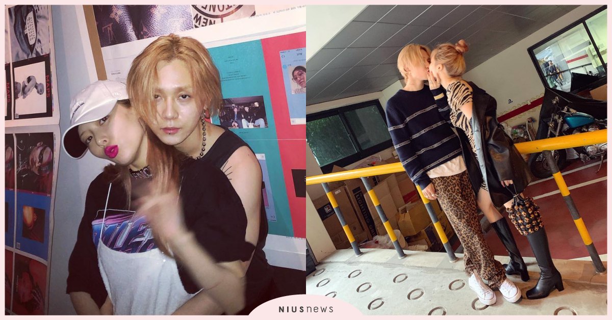 泫雅×E'dawn解禁後大放閃！這些「＃情侶pose照」貼給男友拍一波  泫雅、E'dawn、Cube、情侶pose照