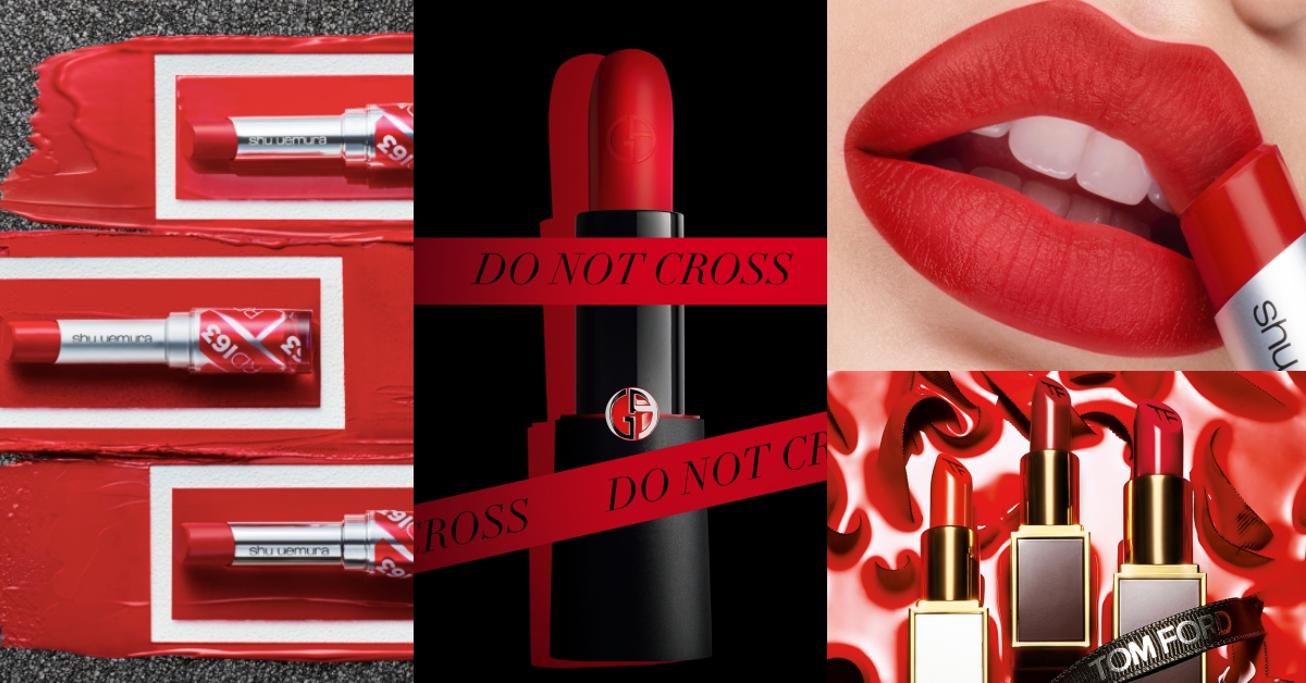 最顯白的紅唇來了！TOMFORD首支紅管唇膏、植村秀RD163...黃皮膚擦超美 紅唇、TOMFORD紅管