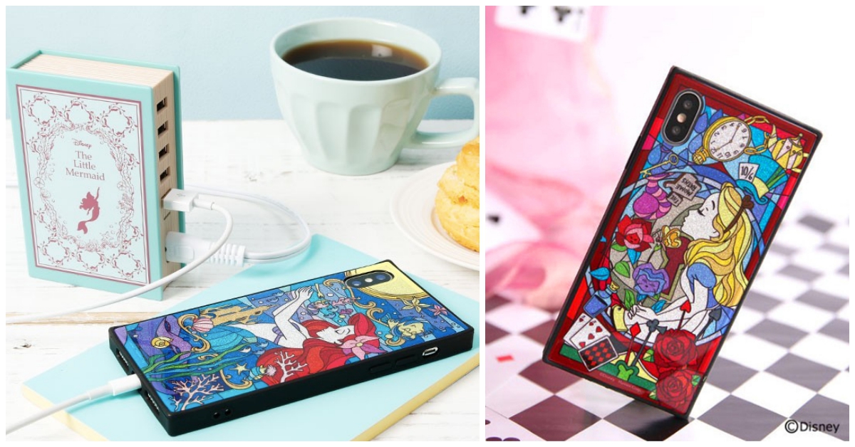 「迪士尼公主彩繪玻璃風手機殼」夢幻到翻！樂佩公主絕美登場勾起少女心♡ 日本、迪士尼公主、手機殼、彩繪玻璃、小美人魚、愛麗兒、魔法奇緣、樂佩、愛麗絲夢遊仙境