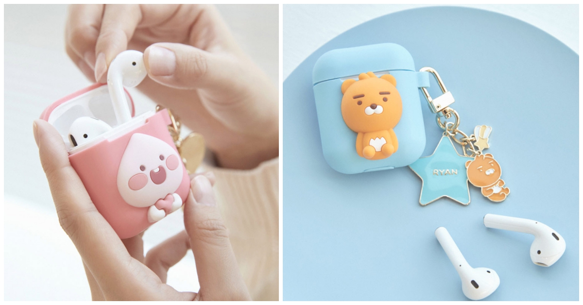 KAKAO FRIENDS保護你的AirPods充電盒！萊恩＆桃子你想pick誰 KAKAO FRIENDS、AirPods、保護套、萊恩、桃子