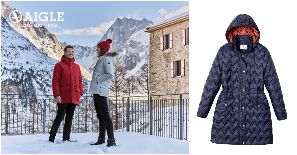 時尚保暖新選擇，AIGLE羽絨商品 