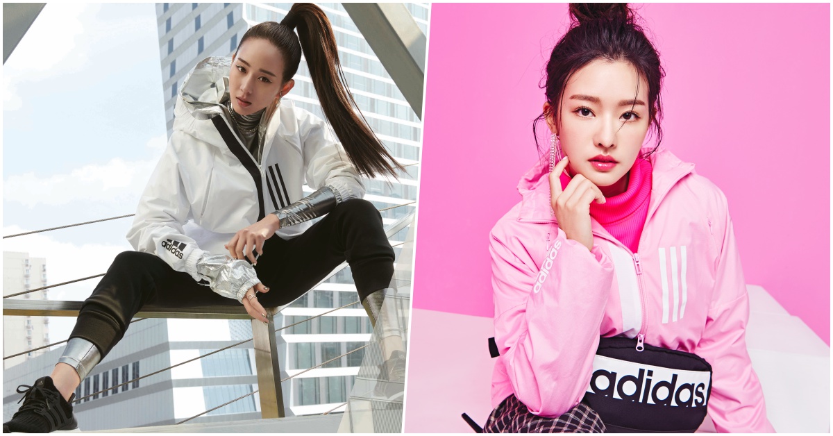 率性張鈞甯VS可愛陳語安，都幾？女神用adidas這件W.N.D.讓你瞬間懂穿！ 穿搭、adidas、陳語安、張鈞甯、風衣