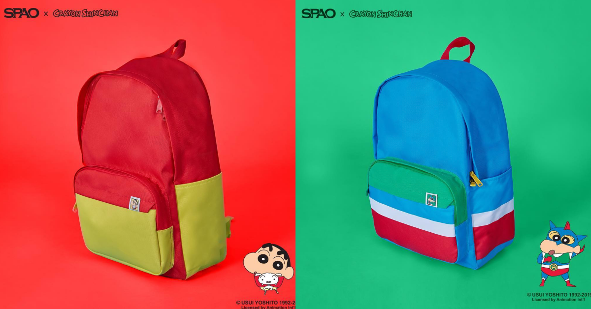 春日部防衛隊出動！韓國「SPAO×蠟筆小新」聯名9款後背包新上市啦 韓國SPAO、SPAO、蠟筆小新、蠟筆小新後背包、動感超人、老大園長、妮妮、正男、風間、阿呆、棉花糖小白