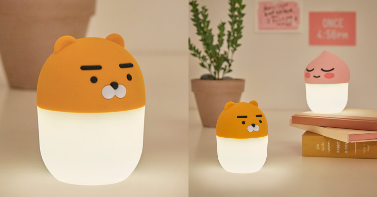 照明＋音樂！Kakao Friends推出萊恩桃子發光版「夜燈音響」 kakaofriends、咖透、RYAN萊恩、APEACH桃子、夜燈音響、Mode Sound