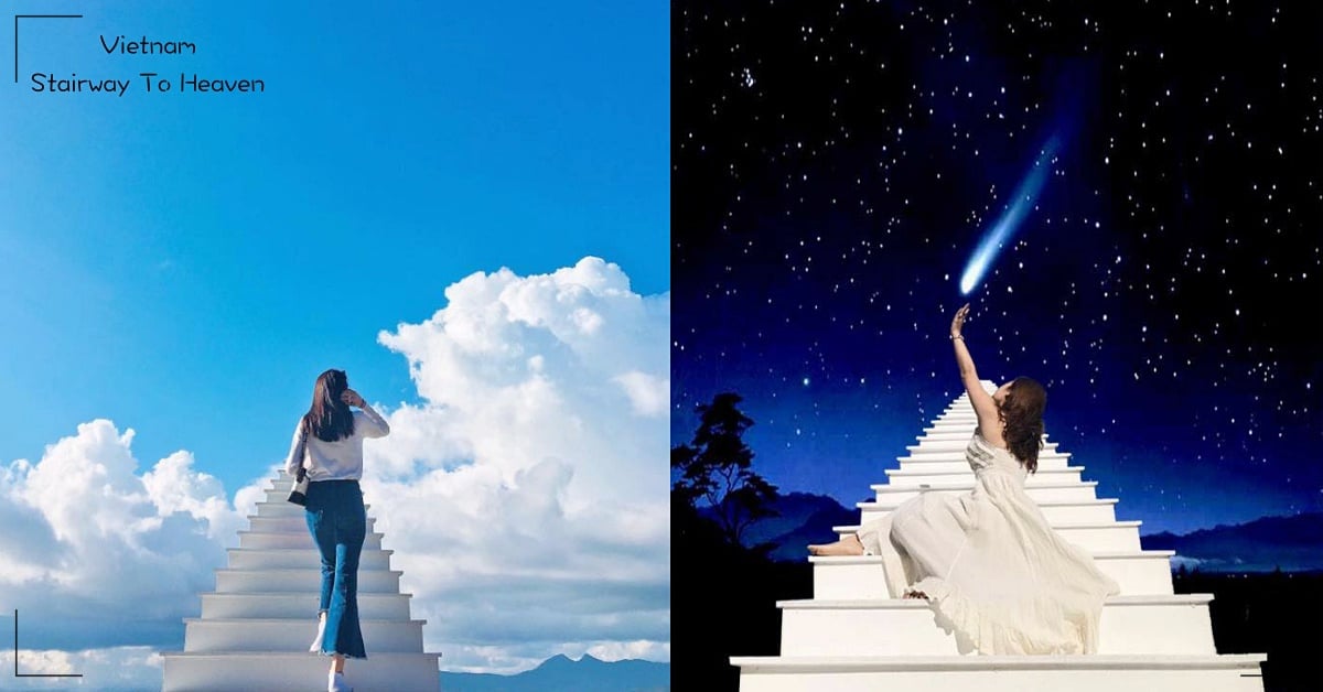 通往天堂的階梯？！越南大叻夢幻打卡點再+1 越南、大叻、Sunny Farm、打卡、階梯、天空、Stairway To Heaven、外拍、彩色小屋、可愛、夢幻