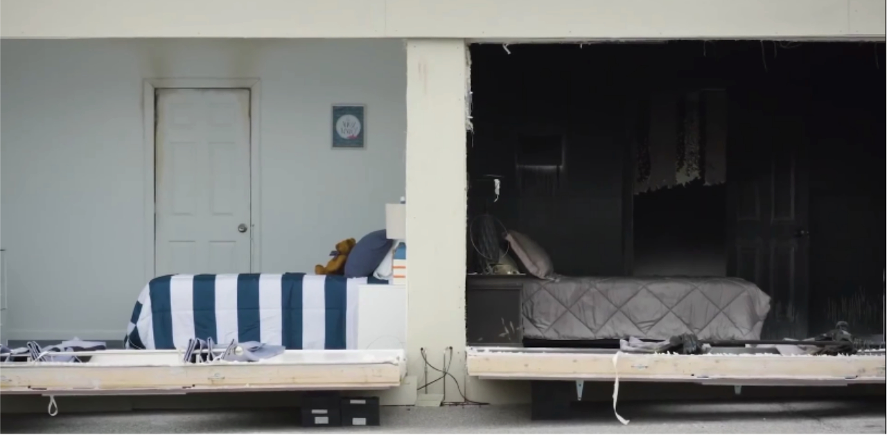 世上最簡單的動作，讓死神進不了門 美國廣告、安全、防災、消防安全、關門、門