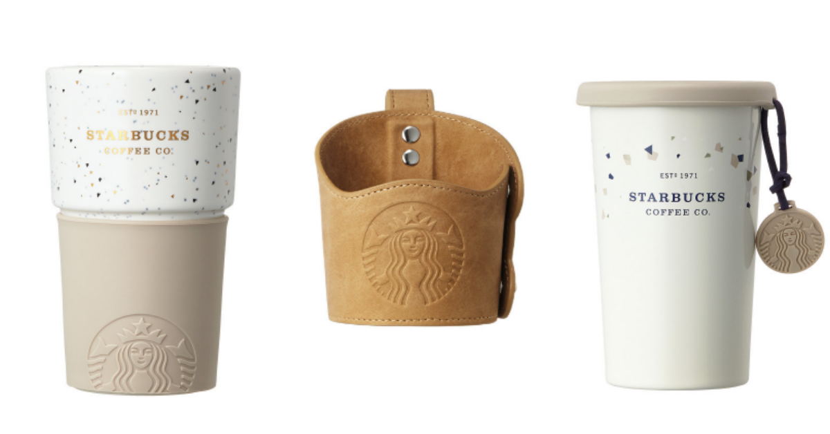 文青控必買！2019韓國星巴克「質感米色」新品＋皮製杯套 韓國星巴克、星巴克、韓國星巴克必買、米色星巴克、星巴克杯套、2019韓國星巴克