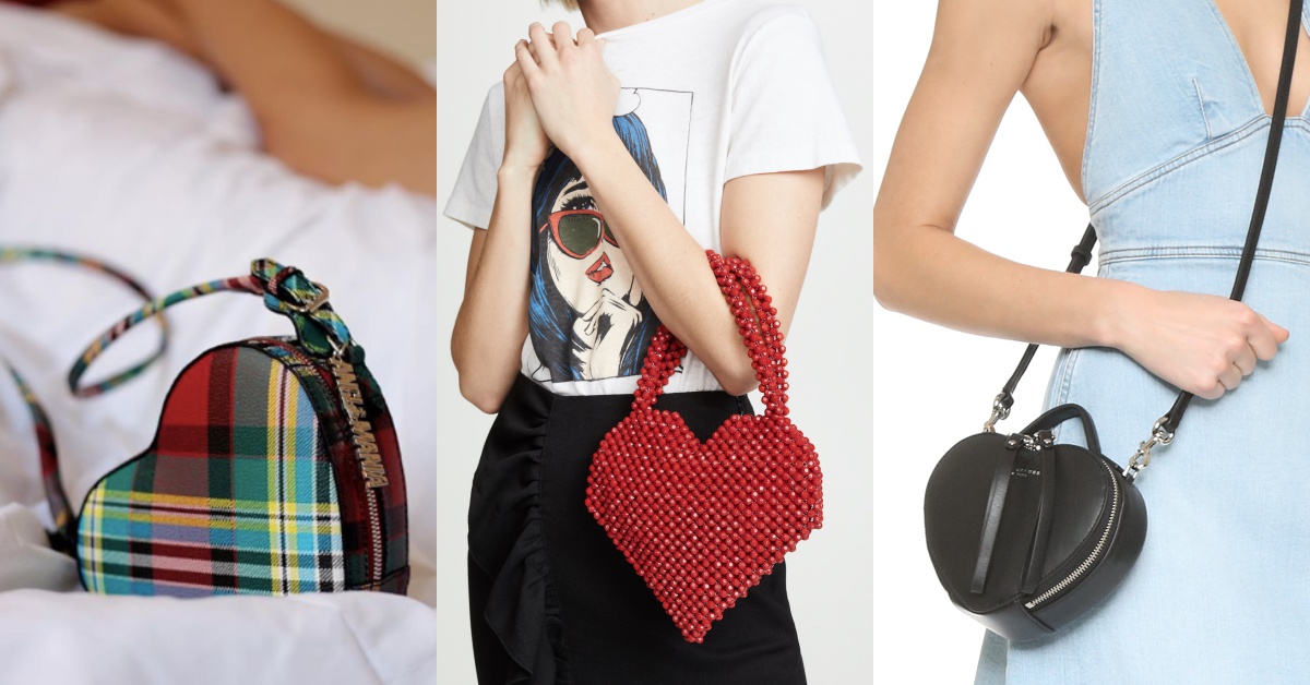 情人節禮物就是要超有心！5款「心型包」送上，喜歡格紋、串珠還是緞面全都有！ 情人節、禮物、心型包款、Vivienne Westwood、Marc Jacob、Shopbop、Rebecca Minkoff