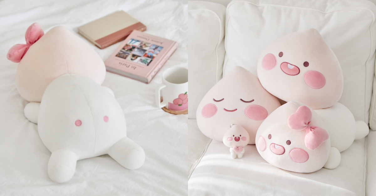 當apeach發福後...！Kakao Friends推出3款「胖嘟嘟桃子抱枕」 Kakao Friends、apeach、桃子抱枕、Lovely Apeach