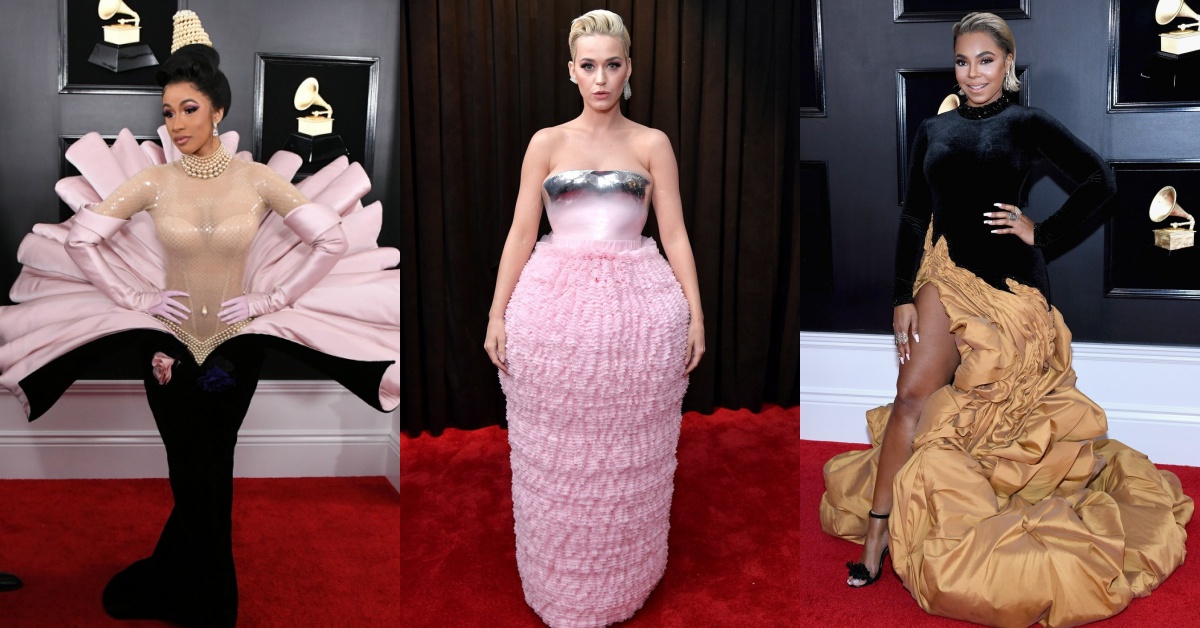 葛萊美紅毯怎麼可以又美又幽默！卡蒂B直接扮成西洋蚌殼精，凱蒂佩芮是粉紅花瓶？ 葛萊美、卡蒂B、Lady Gaga、凱蒂佩芮、亞香緹、Janelle Monáe、紅毯、穿搭