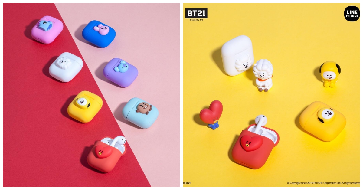 BT21變身最萌「AirPods充電盒保護套」！宇宙明星新款「手機週邊」療癒特搜 BT21、宇宙明星、手機週邊、AirPods充電盒保護套、手機座、無線充電器