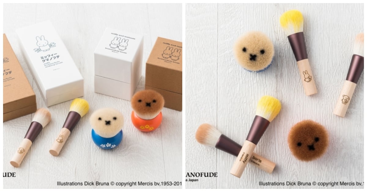 刷頭造型是米飛兔的小萌臉！日本熊野筆再推超可愛聯名款美妝刷具 日本、熊野筆、米飛兔、刷具、可愛、美妝、療癒