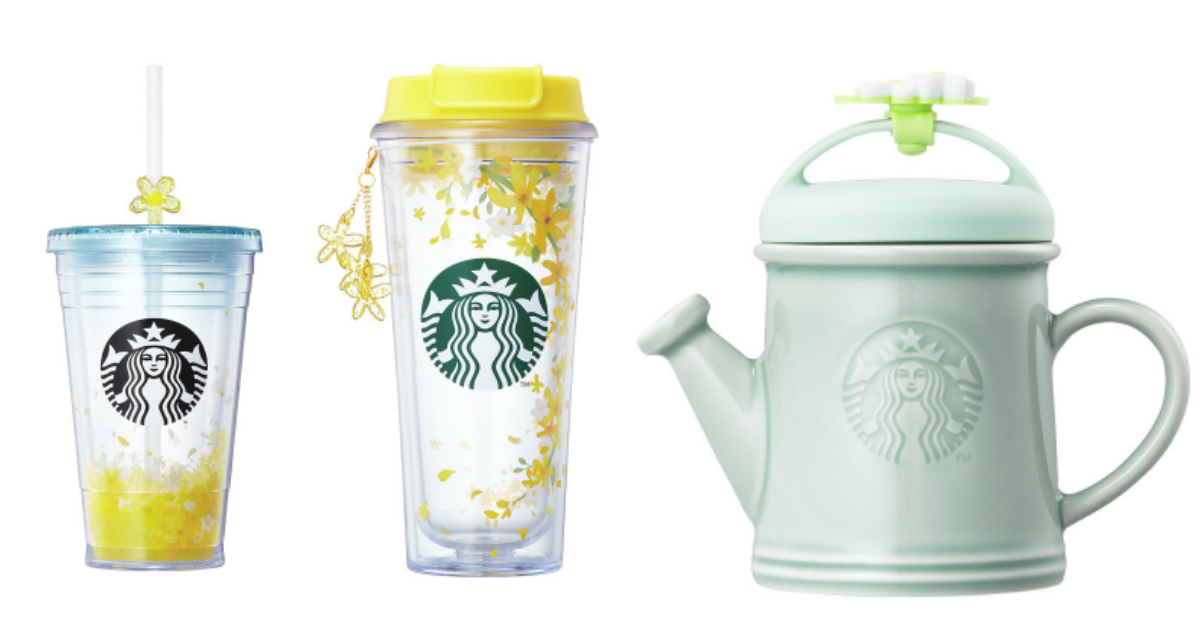 澆水茶壺杯必買！韓國星巴克迎「春日」20幾款花朵新品 韓國星巴克、2019韓國星巴克、星巴克春天新品、韓國星巴克花朵、Hello Spring