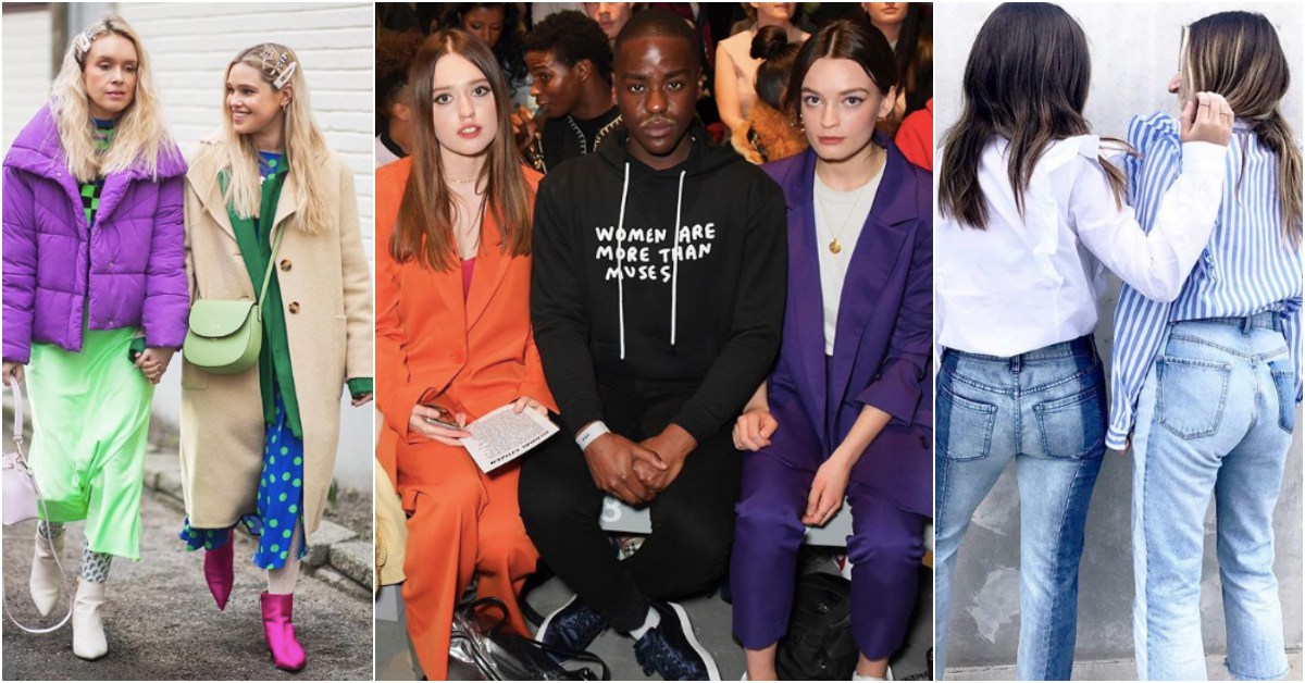 誰說只有戀人才能穿情侶裝？好朋友也可以！教你怎麼跟好友穿出時尚感！ 情侶裝、好友、閨蜜、時尚、穿搭、流行、街拍、2021妞新聞抱抱節、妞的拾光旅行、妞新聞10歲生日快樂、擁抱可貴純真的友誼 