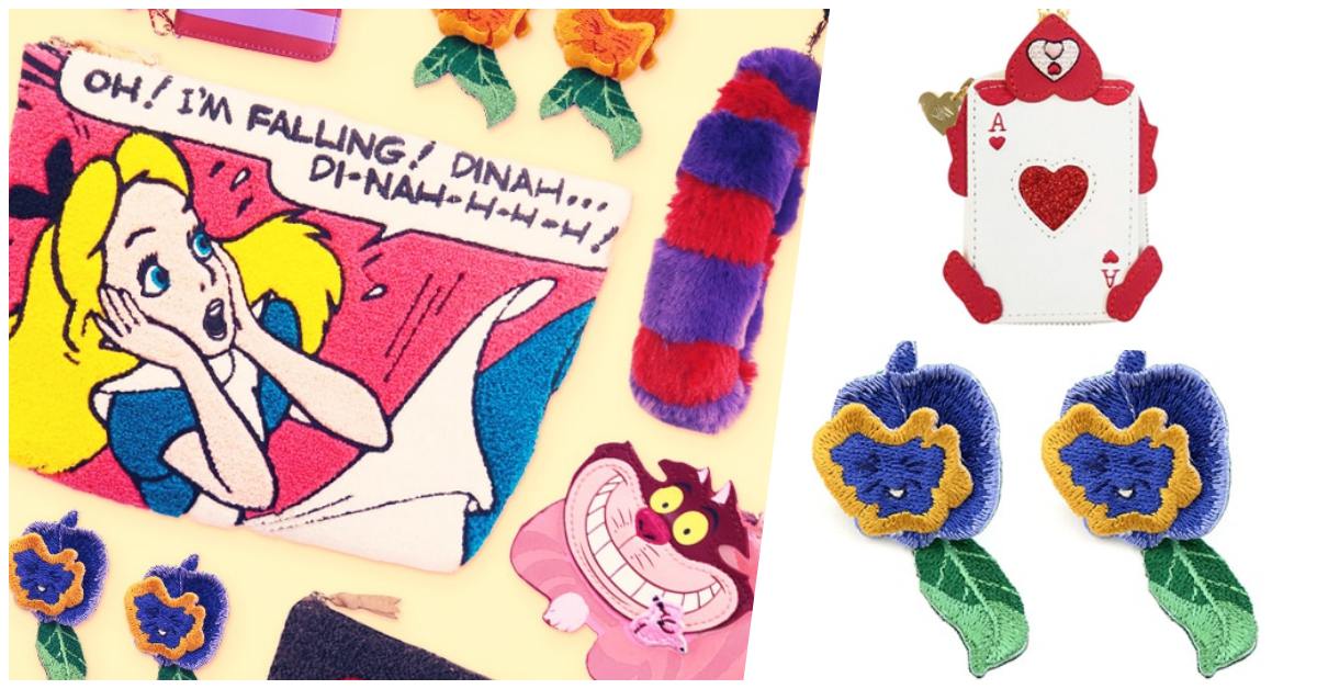 日本迪士尼推出「柴郡貓零錢包、撲克票夾、花耳環」快跟著愛麗絲掉入兔子洞吧！ 日本、迪士尼、愛麗絲、兔子洞、復活節、周邊、柴郡貓、紅心皇后