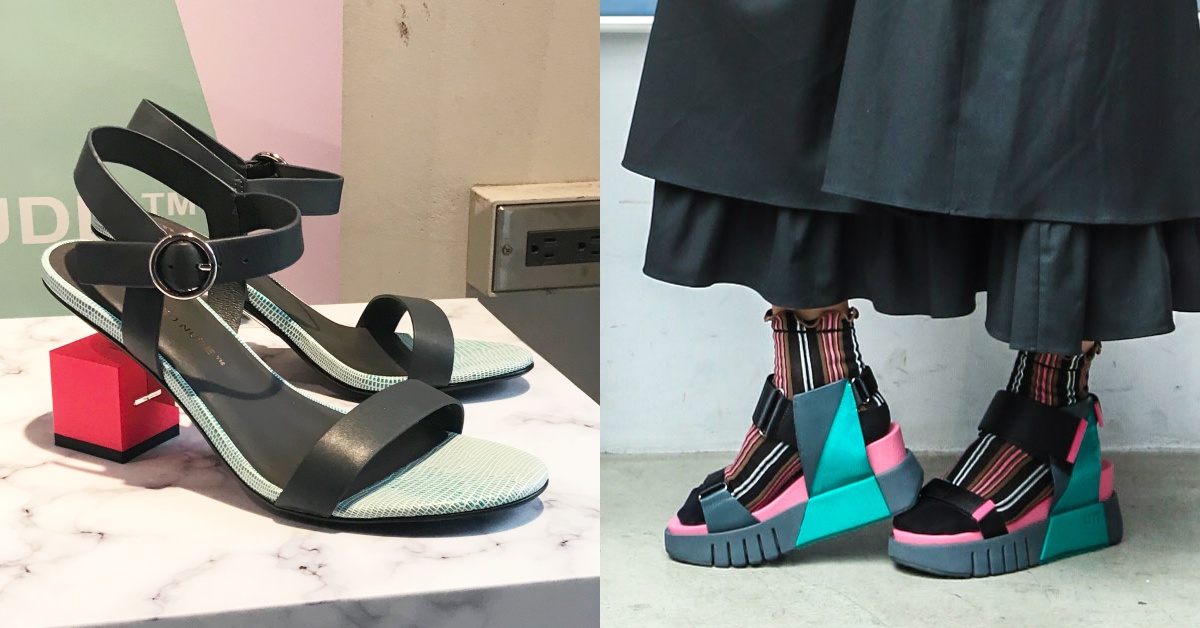 整雙鞋就是建築藝術！UNITED NUDE春夏「糖果撞色、方塊跟」彩度超高！ UNITED NUDE、鞋、撞色