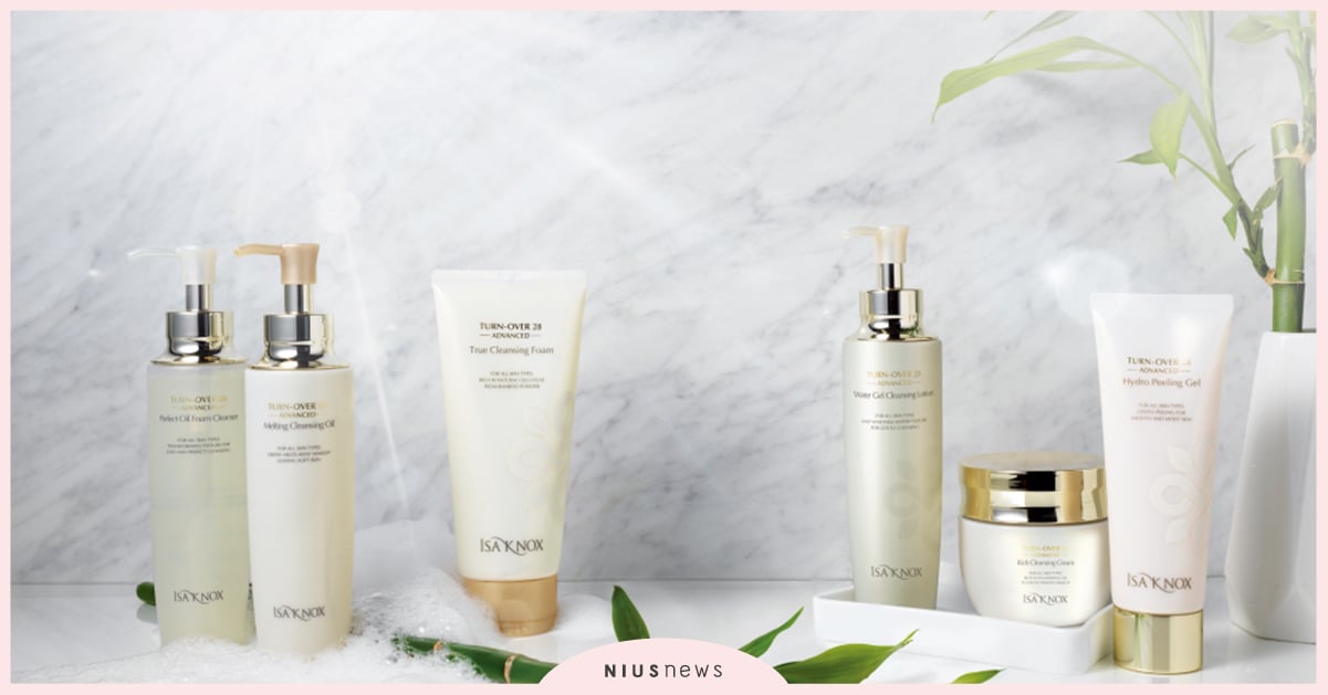 ISA KNOX 元氣淨膚系列實現28天再生週期，元氣淨膚系列的潔顏3階段！ 