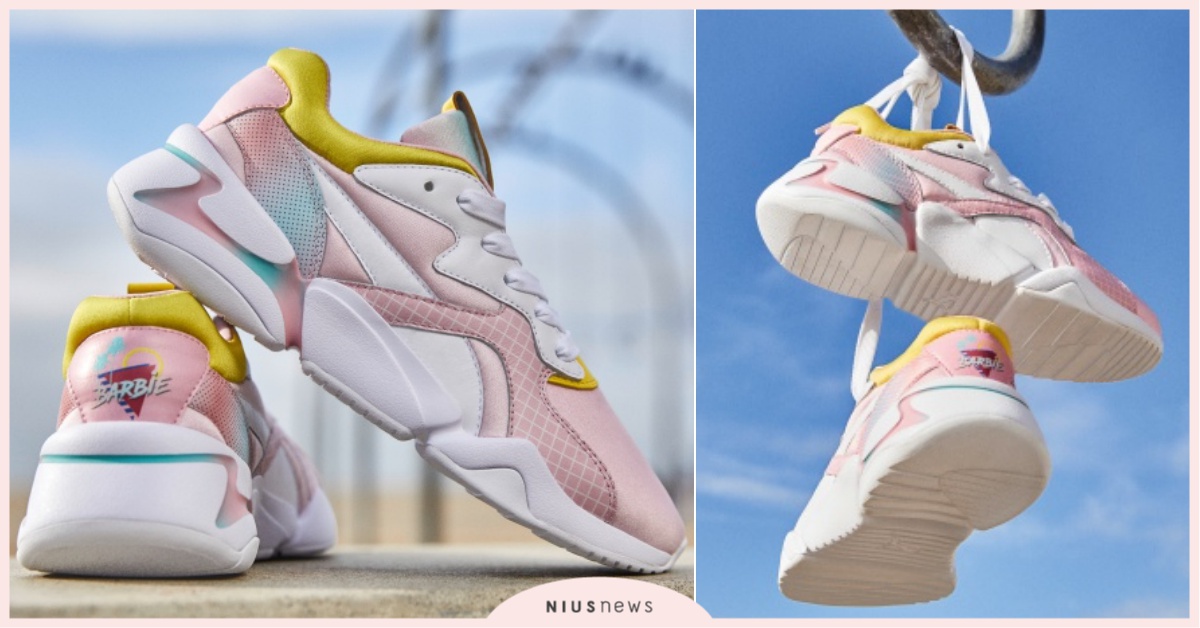 史上最夢幻女神鞋！PUMA聯名芭比推出「馬卡龍漸層球鞋」，穿出門甜暈眾人♡ PUMA、馬卡龍漸層球鞋、PUMA芭比鞋、PUMA聯名、PUMA NOVA×Barbie
