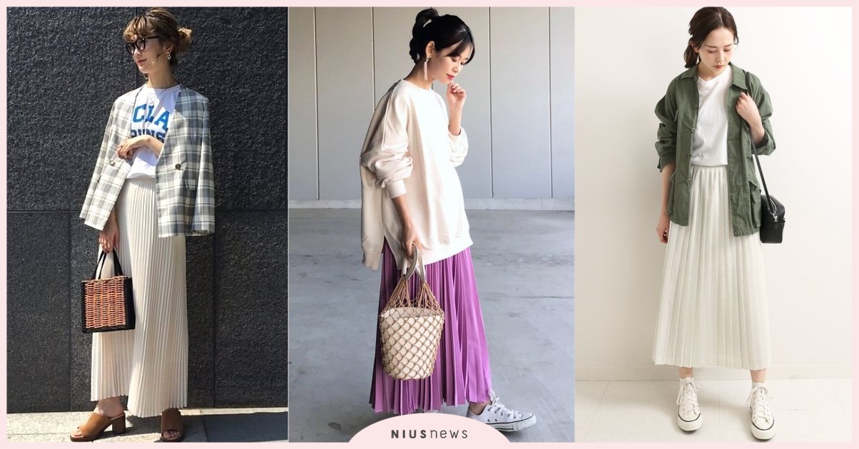 輕鬆完成百褶裙搭配！4 件上衣與外套的穿搭組合即刻學習 