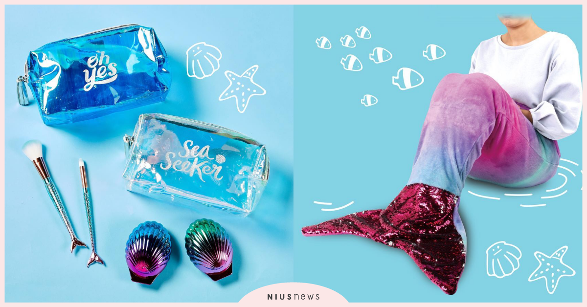 「漸層魚尾刷具」美妝控必收！韓國BUTTER推出「美人魚」系列新品 韓國BUTTER、BUTTER、韓國必買、2019 BUTTER、BUTTER必買、BUTTER美人魚、BUTTER mermaid、美人魚毛毯、漸層美人魚刷具