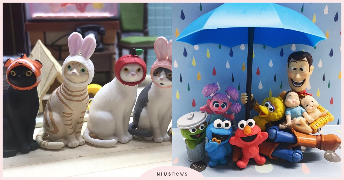 走走走~芝麻街上學趣！還有戴上頭套萌翻了的貓咪們來囉！ | 打翻玩具箱 扭蛋、 貓咪頭套、 貓咪、 芝麻街、 胡迪