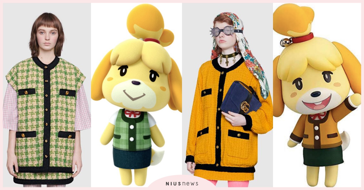 《動物之森》静江的制服居然是GUCCI新款！古馳繼蠟筆小新園長西裝再撞衫村長秘書 動物之森、静江、GUCCI