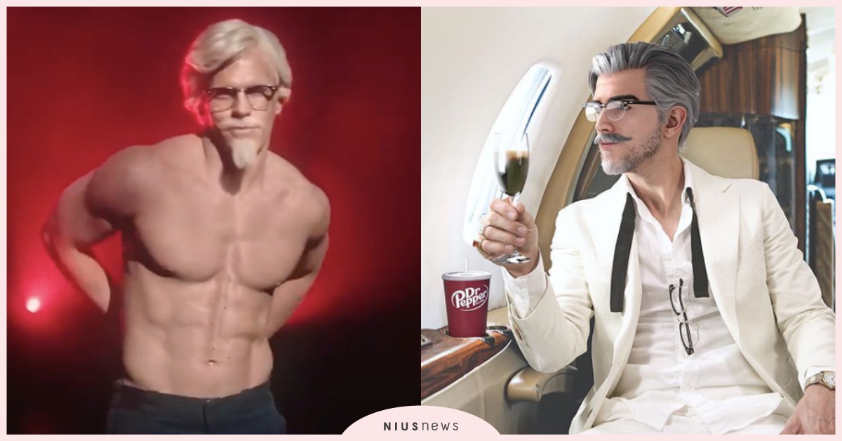 肯德基爺爺變肌肉猛男！現在還能客製化肌肉猛男舞蹈影片送給媽媽，讓她母親節顧眼睛！ 肯德基、猛男、母親節、KFC