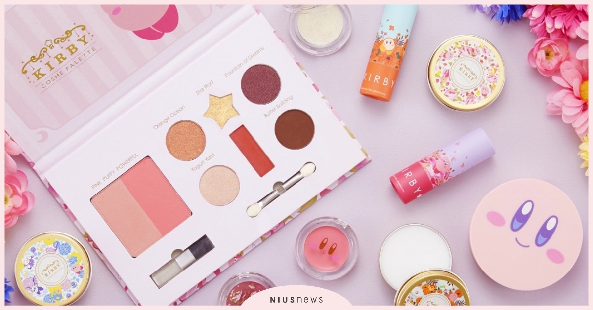 《星之卡比》美妝一番賞喚出你的少女心！好想抽到超浪漫的彩妝盤跟腮紅餅啊♡ 星之卡比、一番賞、美妝、化妝品、彩妝盤、腮紅餅、唇膏、唇蜜、護手霜、眼影霜