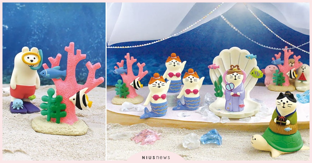 DECOLE桌上擺飾這次帶你重溫日本經典童話！浦島太郎＆海底龍宮Q萌亮相 剁手指小姐、買文具、decole、桌上擺飾、海底龍宮、浦島太郎、龍宮公主、烏龜、可愛、療癒、文具控