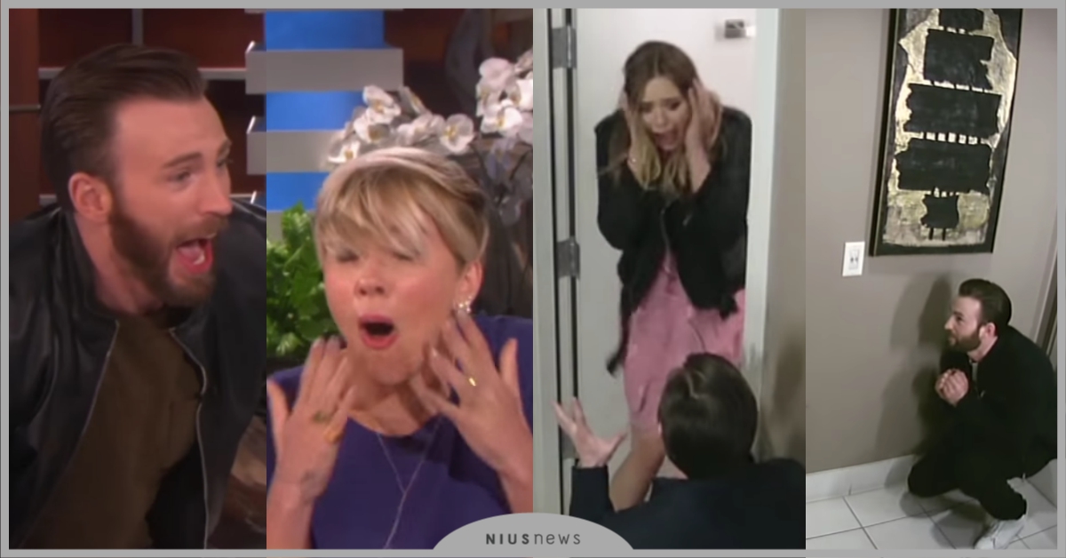 「美國隊長」克里斯伊凡超愛嚇人！黑寡婦、緋紅女巫、卡特探員...苦主名單一籮筐！ 美國隊長、電影、超級英雄、漫威、克里斯伊凡