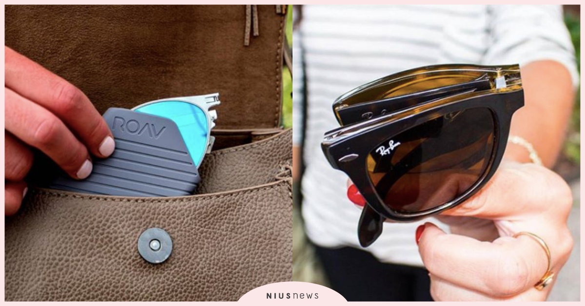 包包再小、墨鏡要有！這些「折疊墨鏡」，你的迷你小包、牛仔褲口袋都能放進去！ 折疊墨鏡、ROAV、Ray-Ban、太陽眼鏡
