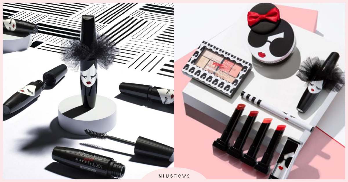 睫毛膏戴蕾絲蓬蓬頭超時髦！媚比琳聯手Alice+Olivia推彩妝可愛到犯規♡ 媚比琳、Alice+Olivia、美妝聯名、StaceFace