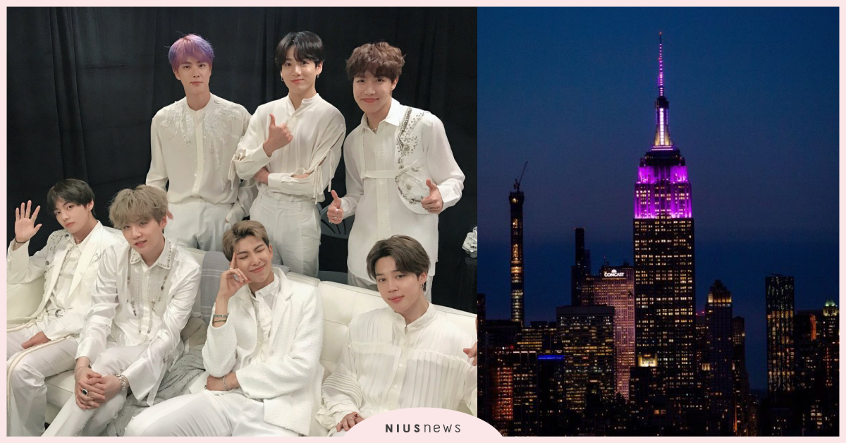 又創三舉！美國帝國大廈和英國倫敦塔橋為「BTS防彈少年團」變紫色 BTS防彈少年團、美國帝國大廈、英國倫敦塔橋、溫布利球場、Jin、SUGA、j-hope、RM、Jimin、V、Jung Kook、金碩珍、閔玧其、鄭號錫、金南俊、朴智旻、金泰亨、田柾國