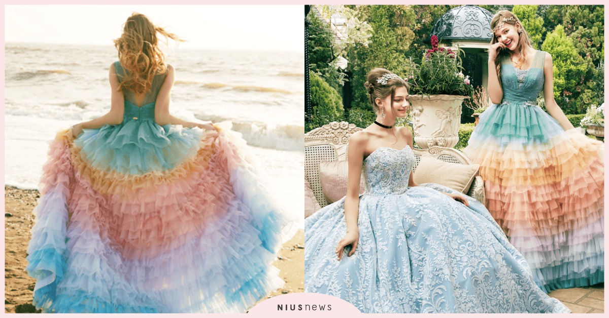 迪士尼×KURAUDIA推公主婚紗！灰姑娘絕美大澎裙、愛麗兒七彩蛋糕裙光看就想嫁 迪士尼、KURAUDIA、婚紗、灰姑娘、愛麗兒