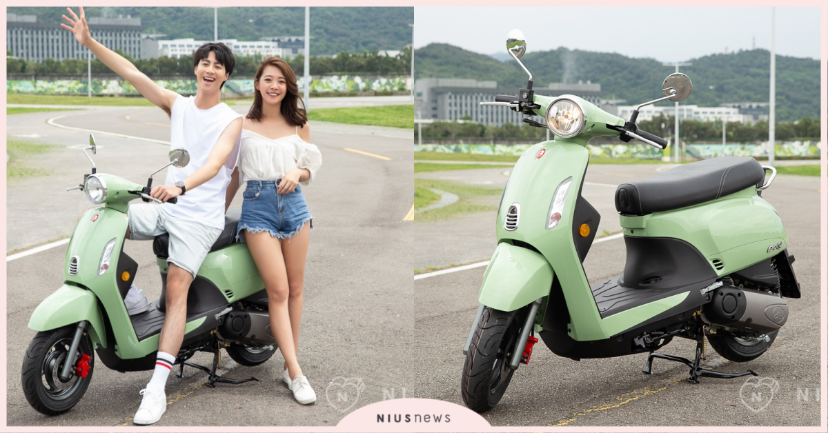 椅墊加長、雙掛勾設計，宏佳騰機車讓情侶雙載也能自在移動、長程騎行屁屁不再痛！ 宏佳騰、Dory115機車、薄荷綠、佛系好車、情侶